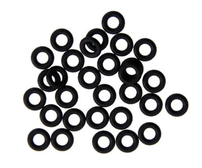 China Black Silicone Raw Material Compression Molding Technology Rubber O Rings Seals For Higher Pressure Range for sale