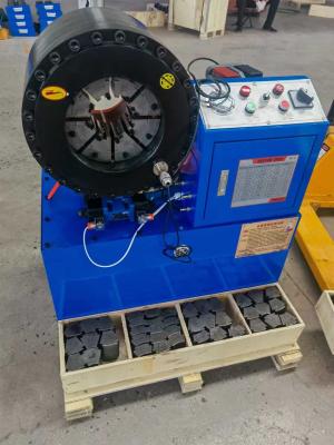 China 4 Inch 16 Dies Hose Crimping Machine / Hydraulic Rubber Hose Crimping Machine Size 850*530*980 Mm for sale