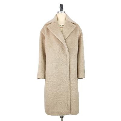 China Anti-wrinkle made in china top quality jacket fashion suli alpaca wool ladies coats winter long for sale