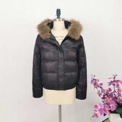 China Other bujiaka quality winter zeqing short coat down jacket women with fur collar loose outerwear winter women clothing for sale