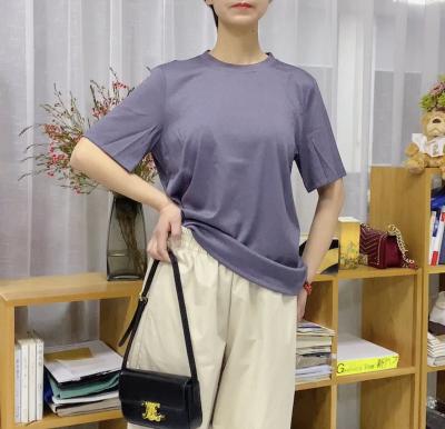 China Zeqing pure cotton new bujiaka spring leisure simple women's breathable T-shirt for sale