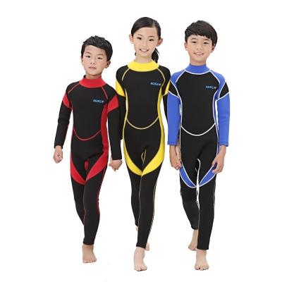 China Winter Anti-UV Winter One-Piece Wetsuit Big Kids Sunscreen Clothing Boys and Girls Sunscreen Clothing Warm Snorkeling Swimsuit for sale