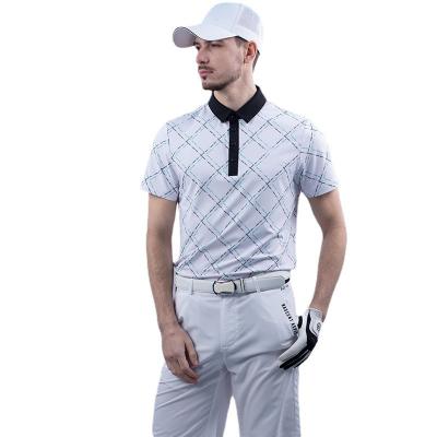 China OEM Wholesale Short Sleeve Polo Shirt Wear Customized Polyester Single Sleeve Golf Sports Anti-wrinkle Men's Golf Shirt for sale