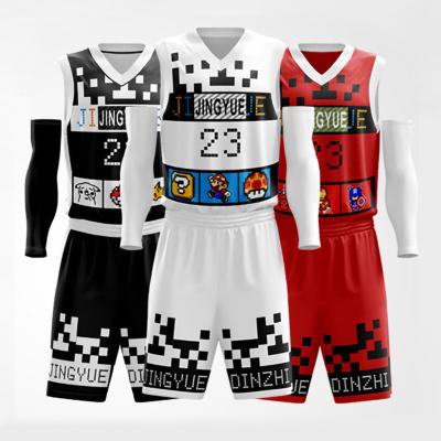 China Breathable Wear Team Basketball Jerseys Accept Customized High Quality Custom Made Profession Basketball Uniform Basketball Deisgn for sale