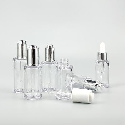 China 20ml 25ml 30ml 40ml 45ml 55ml Cosmetic Empty Plastic Essential Oil Dropper Bottle For Skin Care Serum for sale