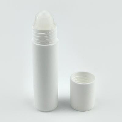 China Cosmetic Essential Oil Bottle 30ml Plastic Roll On Perfume Bottle With Plastic Ball And Stainless Steel Ball for sale