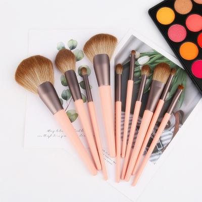 China Make Up Tools Makeup Brush Set 11 Pcs Foundation Powder Premium Synthetic Eyeshadow Blush Makeup Brushes for sale