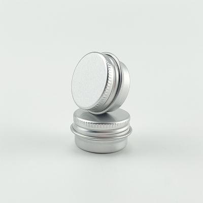 China 5ml 10ml 15ml 20ml 1oz 2oz Cosmetic Aluminum Jar Lip Balm Jar Wax Aluminum Cosmetic Container for sale