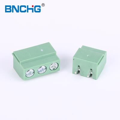 China Big Green 5.0mm Screw Clamp Terminal Block PCB Stock PCB Type for sale