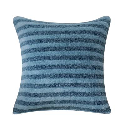 China Anti-Static Soft Pillow Case Single Down Pillow Cover With Stripe For Bedroom Living Room Protect Hair Skin Cushion Cover for sale