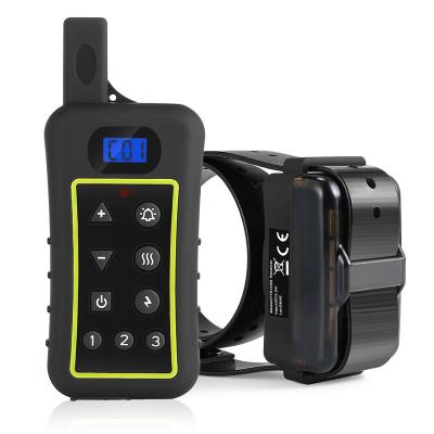 China Viable Waterproof Rechargeable 2 to 2 Modes in 1 Factory Manufacturer Dog Collar Remote Shock Collar with Anti Bark Collars for sale