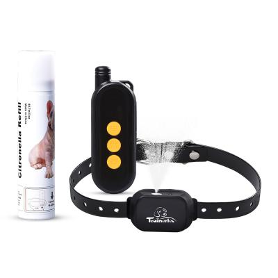 China Stocked New Arrival remote control spray Dog Training Collar No Dog Anti Barking Dog Collar with 3 training modes for sale