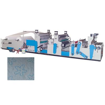 China Factory Point To Dot Emboss And Paste Maxi Roll Small Laminated Toilet Paper Product Making Machine for sale