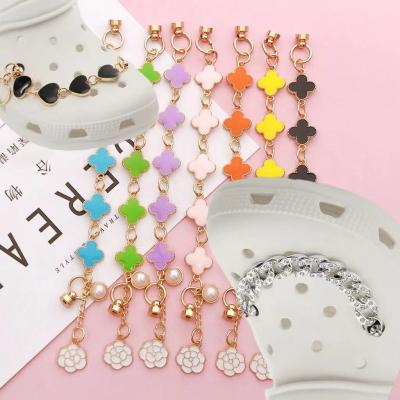 China Custom Croc Diamond Clog Charm Chain Charms High End New Product Shoe Decoration Accessories Suitable For Croc Chain Shoe Charm for sale