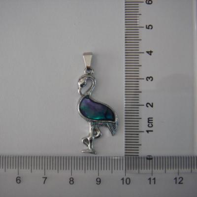 China Flamingo Crane Charm Gorgeous CLASSIC Flamingo Vintage Luck Bird Pendant Necklace/Crystal Crane Necklace for sale