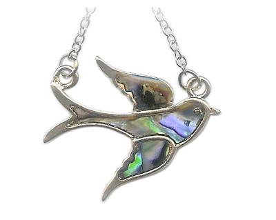 China CLASSIC Swallows in the Blue Sky Paua Shell Jewelry Shell Jewelry Sea Shell Pendant for sale