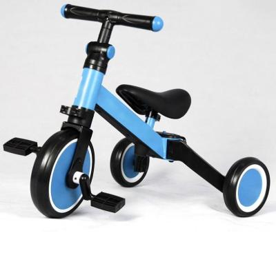 China Popular 1-3 Year Old Safe Stable Balance Bike Toddler Big Bike Toy Kickstand Rider Scoot 7 Inch Wheel 3 Wheel Ride On Bike for sale