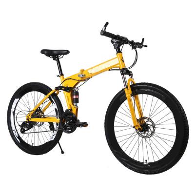 China Popular Wholesale 26 24 Inch 21 27 Speed ​​Double Disc Brake Folding Factory Supply Mountain Bike Bicycles for sale