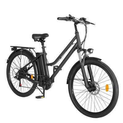 China Aluminum Alloy Front Suspension 7 Speed ​​Mountain Bike Ebike City 26inch Lithium Battery Electric Bicycle for sale