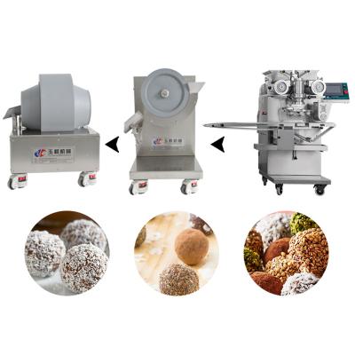 China Safety Food Machinery Manufacturer Customized Automatic Rum Date Energy Ball Making Machine Production Line for sale