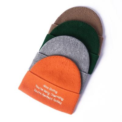 China COMMON Embroidered Men Logo Acrylic Recycled Outdoor Women Custom Made Bennie Winter Hats for sale