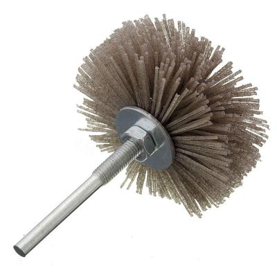 China JL Supply Flower Head Woodworking Wheel Outdoor Polishing Abrasive Buffing Brush for Grinding for sale