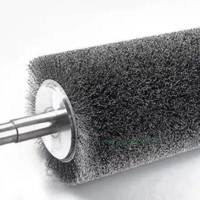 China Outdoor Roller Cleaning Brush Custom Roll Size Abrasive Nylon Brush For Wood for sale