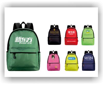 China Factory direct price cheapers ex factory gift waterproof advertising full style backpack with printing logo for sale