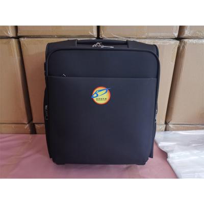 China Fashionable Black Laptop Tablet Business Cloth Computer Rolled Up Luggage For School Work Travel for sale