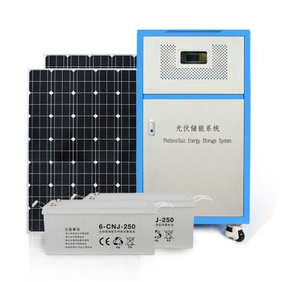 China Full set 5000W solar system 3KW 5KW remote control solar hybrid solar power system for sale