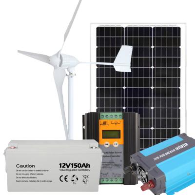 China Home wind and solar hybrid power storage system 3kw solar + 5kw wind for sale