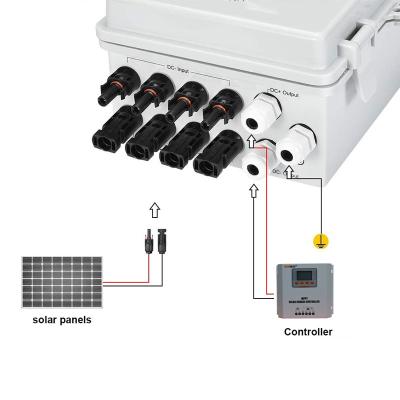 China 4 String PV Combiner Box With Circuit Breakers For On/Off Grid Solar System Cx-scb-04s for sale