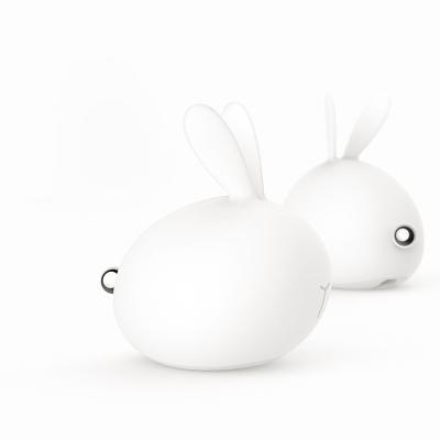 China Modern Lead Silicone Night Lights RGB Led Night Lighting Rabbit Shape Night Light Kids On Desk for sale