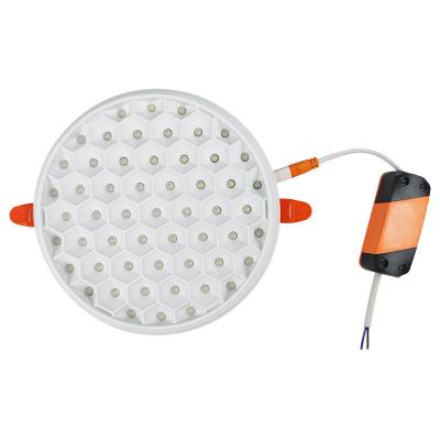 China AC 85-265V Voltage AC 85-265V PC Material Selectable CCT Input Honeycomb 18W Honeycomb Panel Light For Indoor for sale