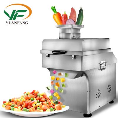 China Easy Operation Automatic Root Vegetable Fruit Cutting Dicer Machine Ginger Potato Slicer Cutter Machine for sale