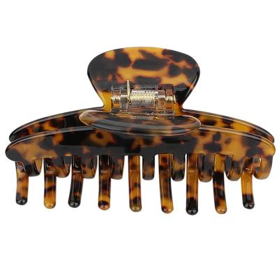 China Decorate Women Shape Tortoise Shell Acetic Acid Hair Accessories Shell Hair Claw Elegant Acrylic Turtle for sale