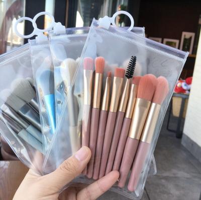 China Make Up 8 Pcs Mini Pink Cute Makeup Brush Eyeshadow Brush Base Blush Soft Bristle Sweep And Beauty Tools for sale