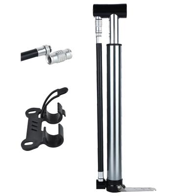 China High Quality Aluminum/Alloy Mini Size Middle Floor Pump Bike Tire Air Inflator Bicycle Foot Pump for sale