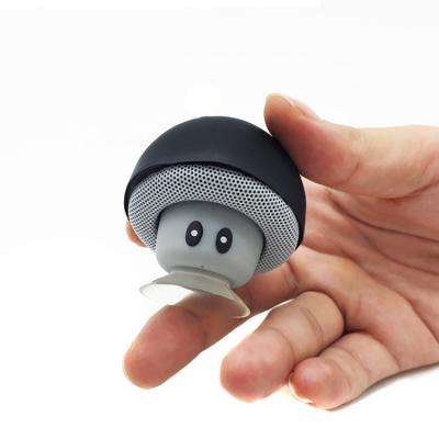 China Blue Mini Fashion Cartoon Cute Shower USB Charger Tooth Speaker Mushroom BT Wireless Speaker For Kids for sale