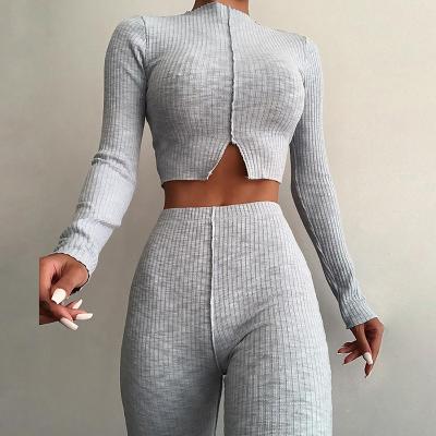 China YM-K20S10471 S tight women two QUICK DRY S women 2 piece set clothing 2 piece set clothing for sale