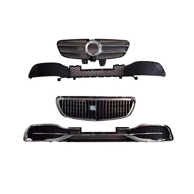 China Business & Luxury Body Kit New Arrival Maybech Modification Front Spoiler Front Bumper Diamond Auto Grill For Mercedes V CLASS V250 W447 for sale