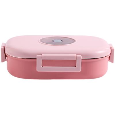 China Student Lunch Box Thermal Insulation Cartoon Office Worker Lunch Box Stainless Steel Viable Portable Japanese Style Single Layer Lunch Box for sale