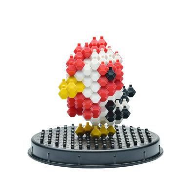 China Toy Free Shipping Simulation Animal Model Building 3D Chicken Animal Shape Assemble Blocks Toys for sale