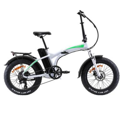 China Aluminum alloy 20 inch 4.0 fat tire 250W 500w 750w folding electric bike portable electric bicy hidden battery ebike for sale