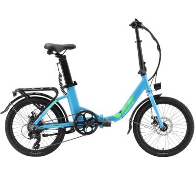 China Aluminum alloy step through light foldable electric waight wind up yadea bike rider folding ebike for sale