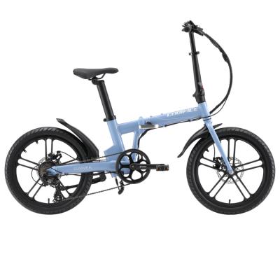 China Aluminum alloy light weight 20 inch 7.5AH 14ah foldability portable air e bikes 750w 1000w 2022 foldable electric bike battery bustle for sale