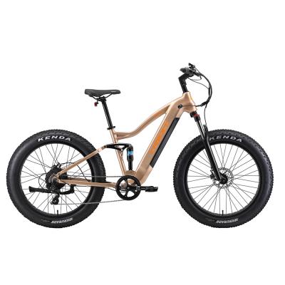 China Aluminum alloy electric bike 26 inch mountain mtb e bike 36V 48v 500w full suspension emtb electric bike for sale