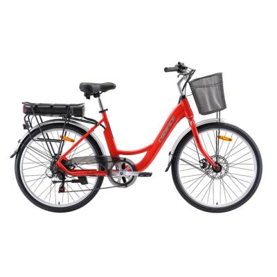 China New Chinese delivery 26 inch aluminum alloy 2023 velosiped lady electric electric city vicicletas bicycle electric bike for sale