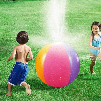 China 2022 Water Sprinkler Ball 60cm Water Ball 60cm Backyard Spring Summer Inflatable Water Sports Big Splash Toy Sprinkler Ball for sale