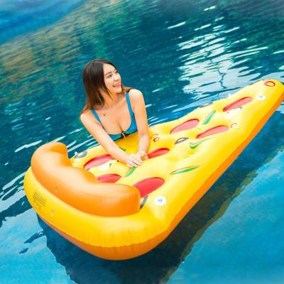 China Eco-Friendly Popular Eco-Friendly Pool Toys Inflatable Toys Resort Hotel Amusement Park Water Party Inflatable Pizza Row Pool Float Bed for sale